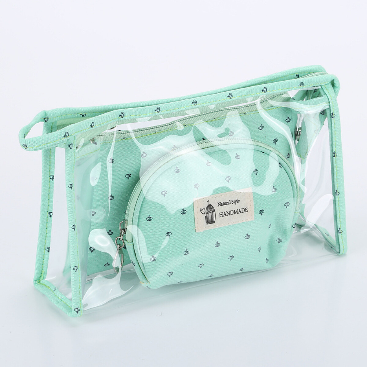 Necessaire 3 Estuches Natural Style - Verde 