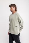Buzo estampado oversize Vigo Gris melange