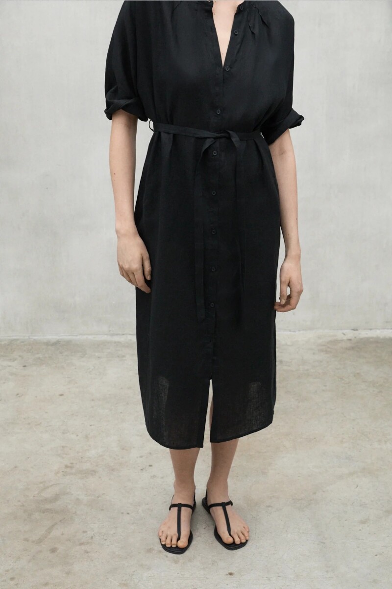 VESTIDO LARGO LEA Negro