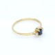 Anillo en oro 18k zafiro y brillantes Anillo en oro 18k zafiro y brillantes