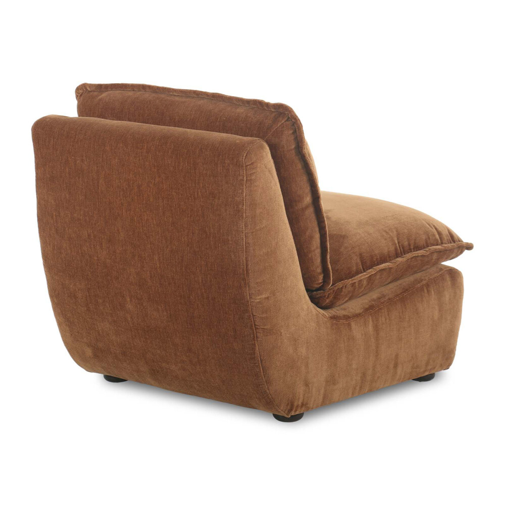 SOFÁ INDIVIDUAL TELA-PREMIUM MARRON SISAI CACAO