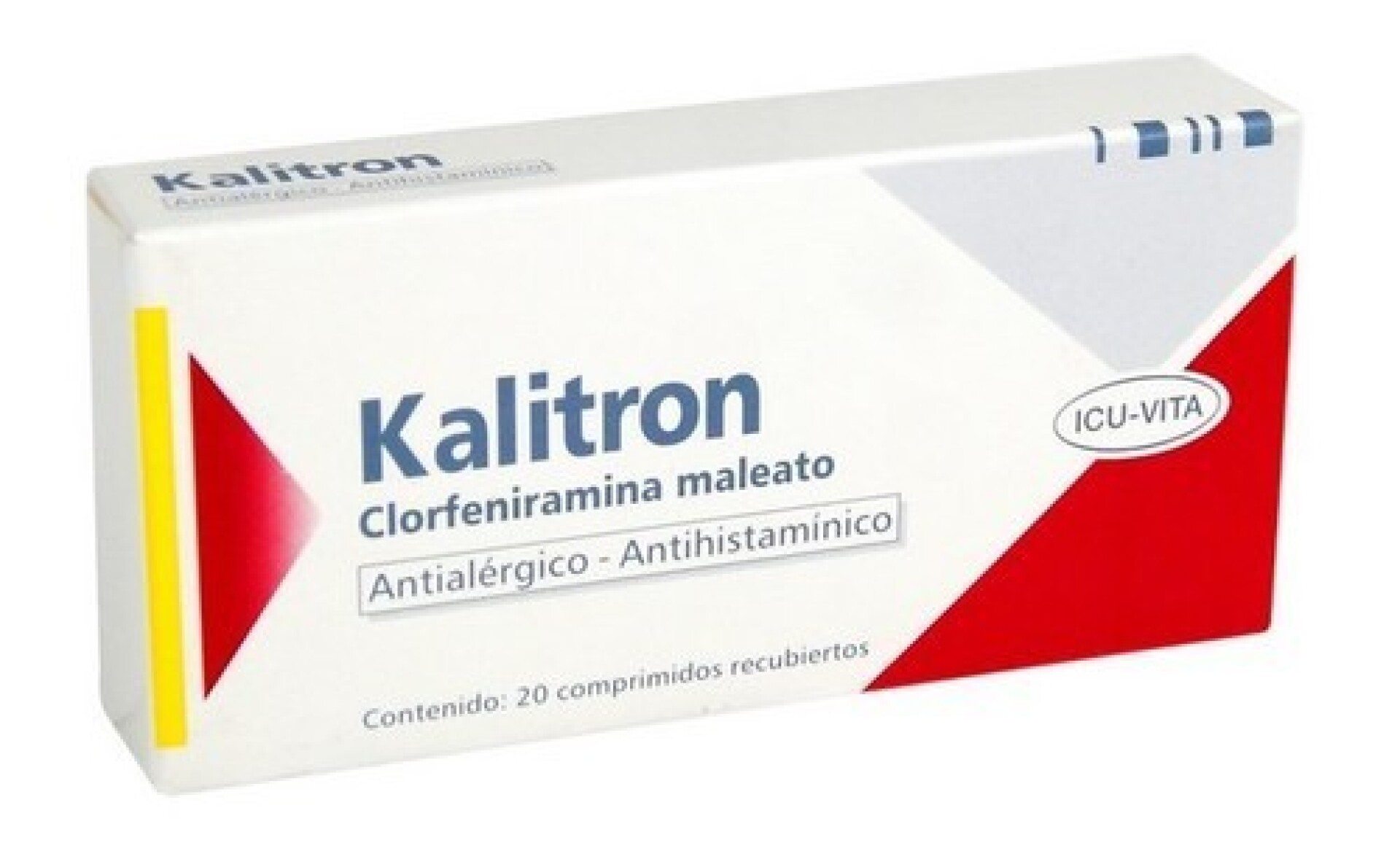 Kalitron 4mg 20 Comprimidos – Antihistamínico