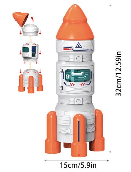 Cohete espacial con sonidos y muñecos Cohete espacial con sonidos y muñecos