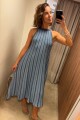Vestido Ecos Celeste