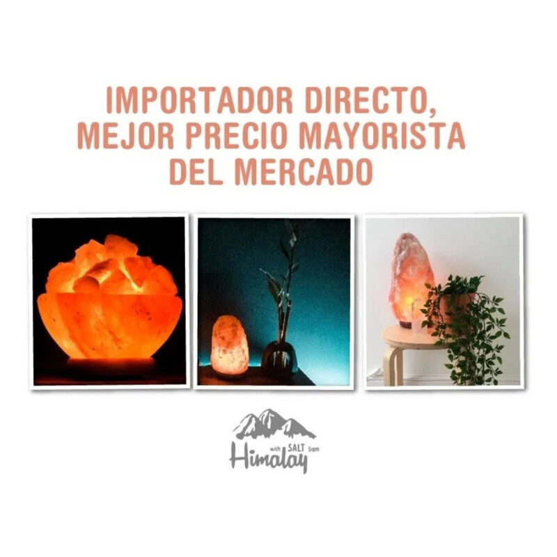 Lámparas De Sal Del Himalaya Calidad 1.5 A 2kg Originales. Rustica