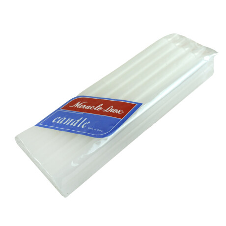 VELA BLANCA X10PCS FINA 20CM LARGO VELA BLANCA X10PCS FINA 20CM LARGO