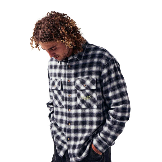 Camisa Former Manners Plaid - Negro Camisa Former Manners Plaid - Negro