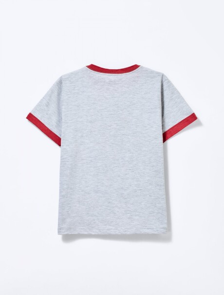 PIJAMA DE NIÑO ESTAMPADO GRIS