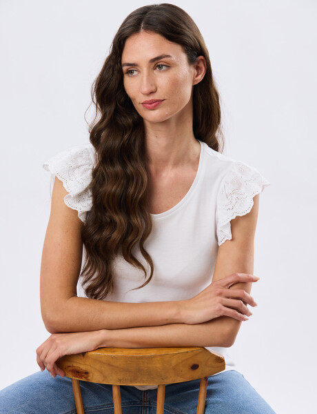 REMERA LISA DE ALGODÓN Blanco