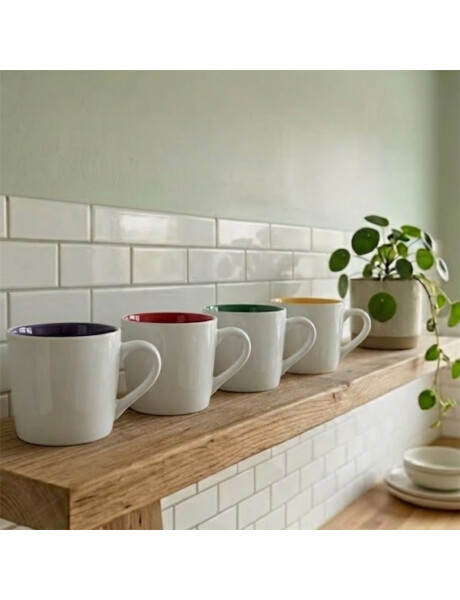 MUG RECTO 380ML BLANCO/COLOR SURTIDO MUG RECTO 380ML BLANCO/COLOR SURTIDO