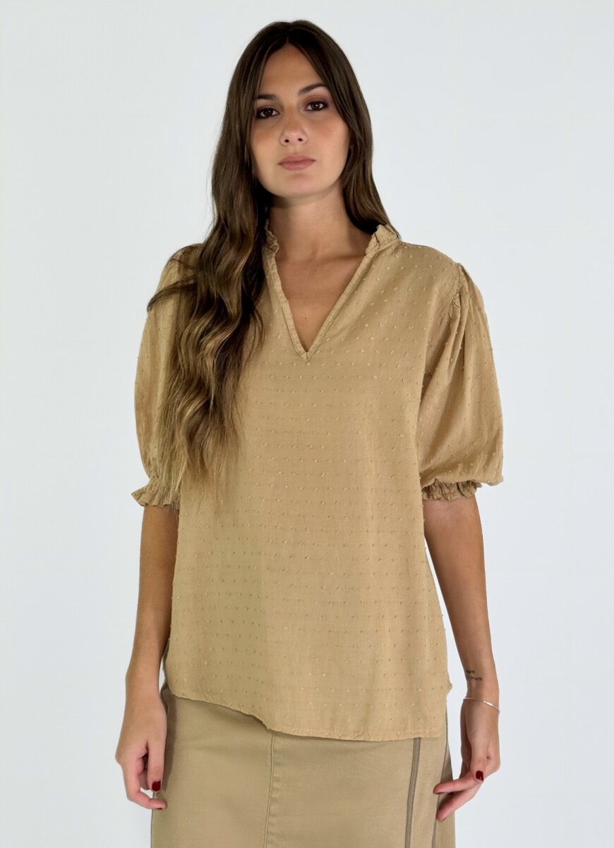 BLUSA VOMERO - CAMEL 