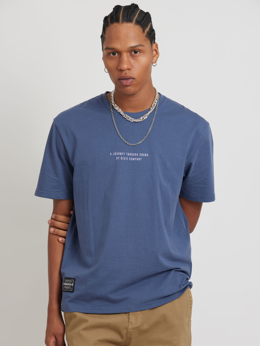 T-SHIRT M/C VERZ DIXIE - Navy 