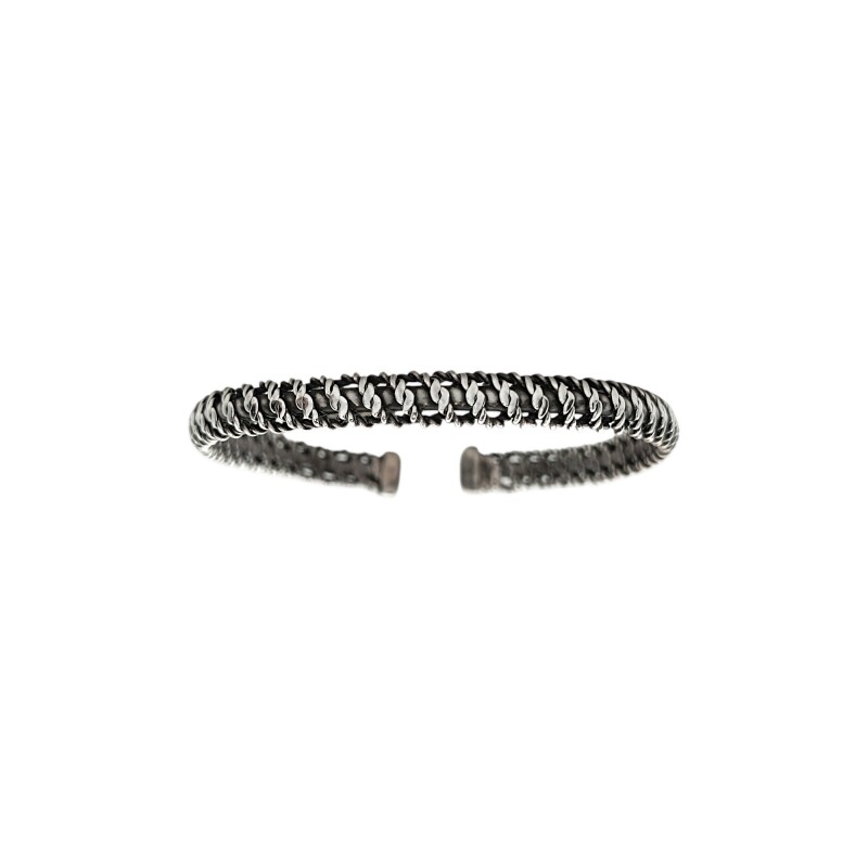 Brazalete tejido-Plata 925-Sin Piedra-BR3034 sinpiedra