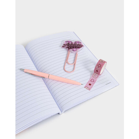 Set De Librería En Estuche De Mesh Azul Celeste