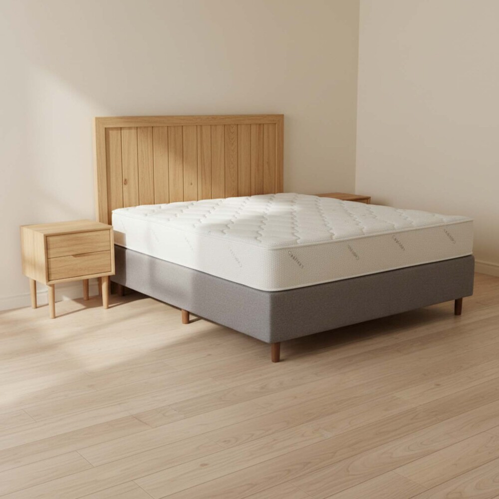 SOMMIER 2 PLAZAS RESORTES POCKET DENSIDAD CRYSTAL