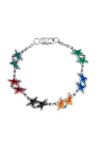 Melted Stars Bracelet Plata