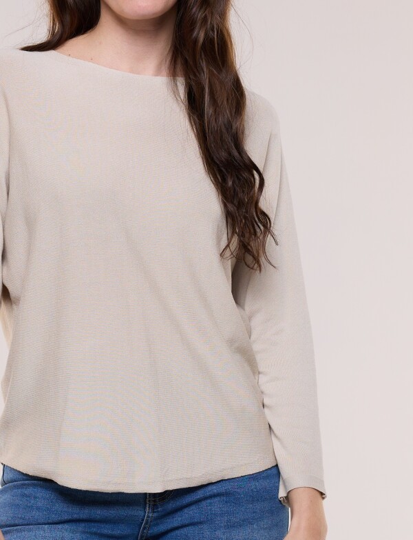 Buzo Básico Manga Dolman BEIGE
