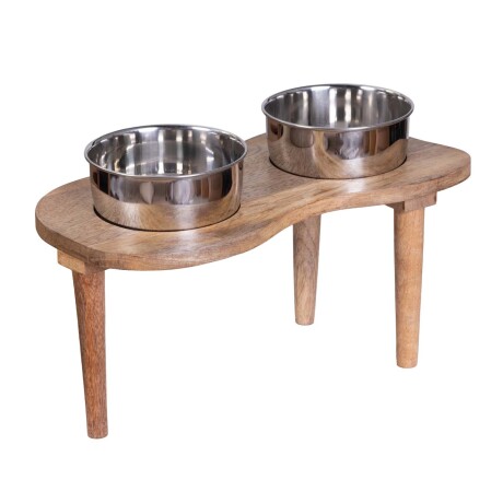 COMEDERO MASCOTAS MADERA NATURAL-BEIGE ANK-21