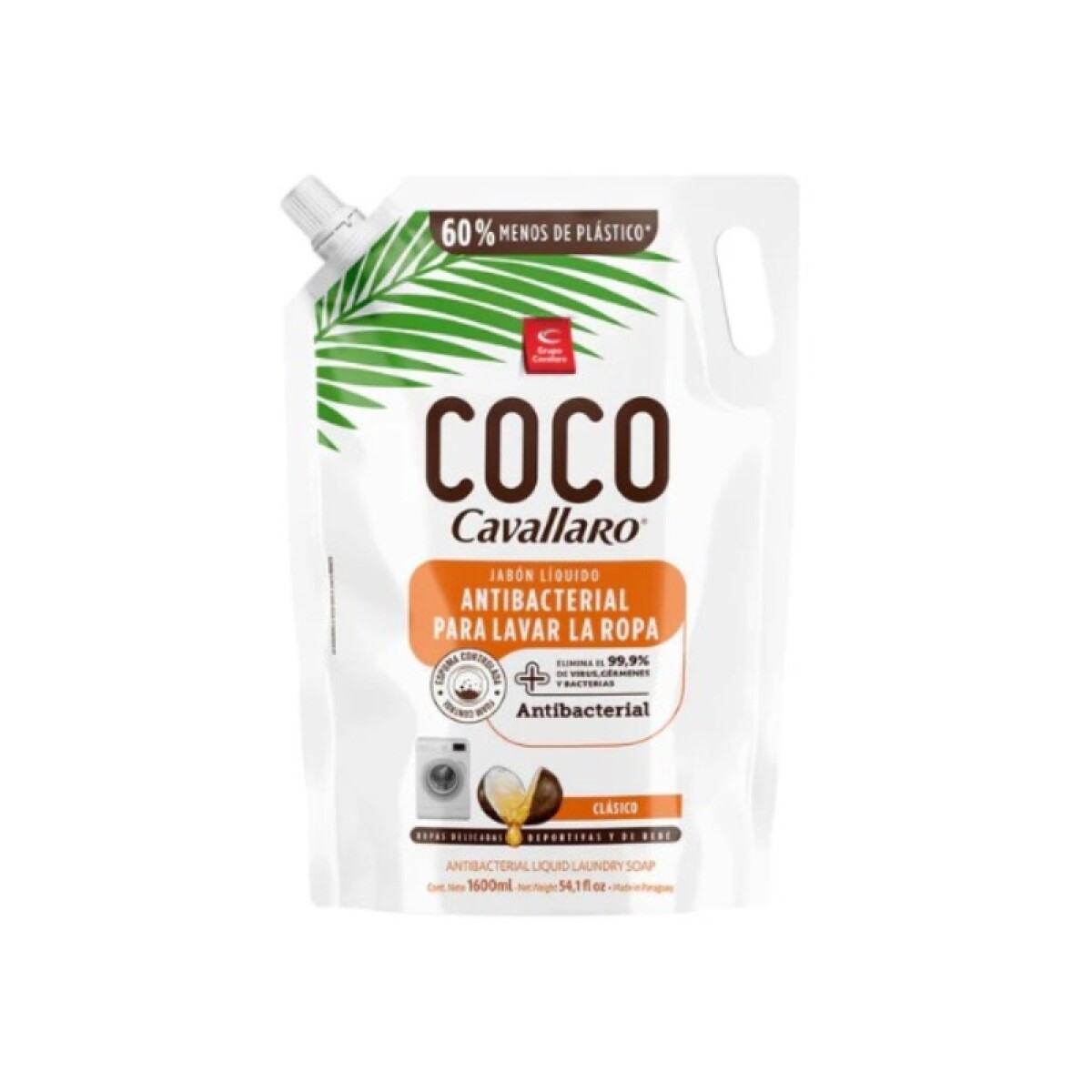 Cavallaro Antibacterial Jabón líquido 1.6L - Clásico 