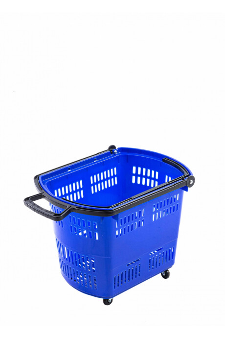 Carro Cesto Supermercado Azul Carro Cesto Supermercado Azul