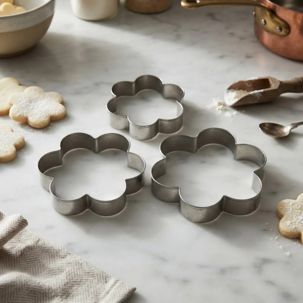 Set de 3 moldes de galleta flor Set de 3 moldes de galleta flor