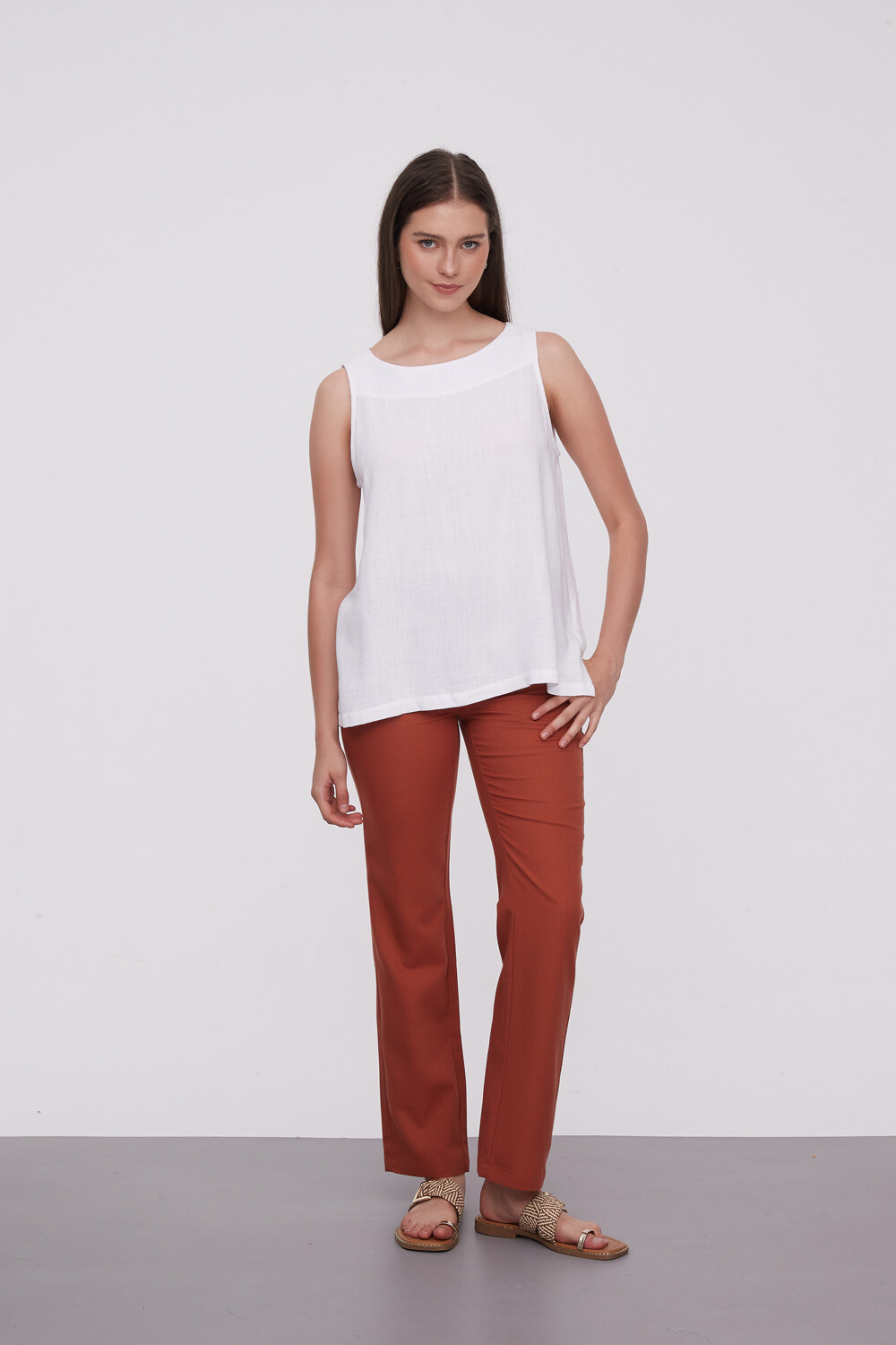 Musculosa Peder Marfil / Off White