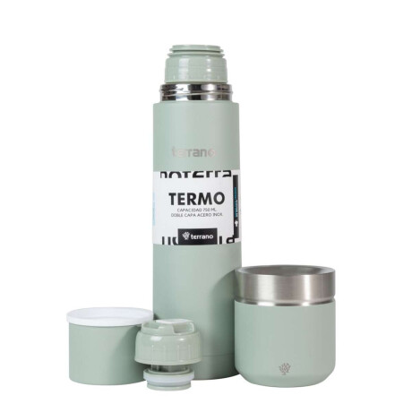 Kit Termo Acero Bala 750Ml + Mate Folkie Oliva