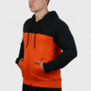 Austral MEN COTTON HOODIE WITH CONTRAST- BLACK/ORANGE Negro-Naranja