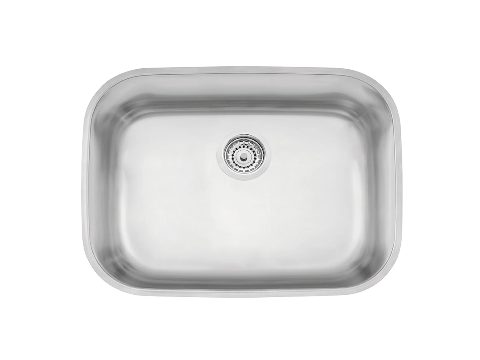 Pileta Acero Inox Simple 48X34X18Cm Con Valvula Canastilla Tramontina 