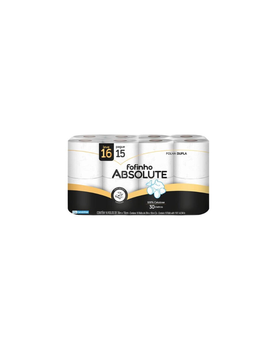Papel Higiénico Fofinho Doble Hoja Ultra Premium - Pack x 16 unidades 