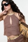 TOP HALTER Chocolate