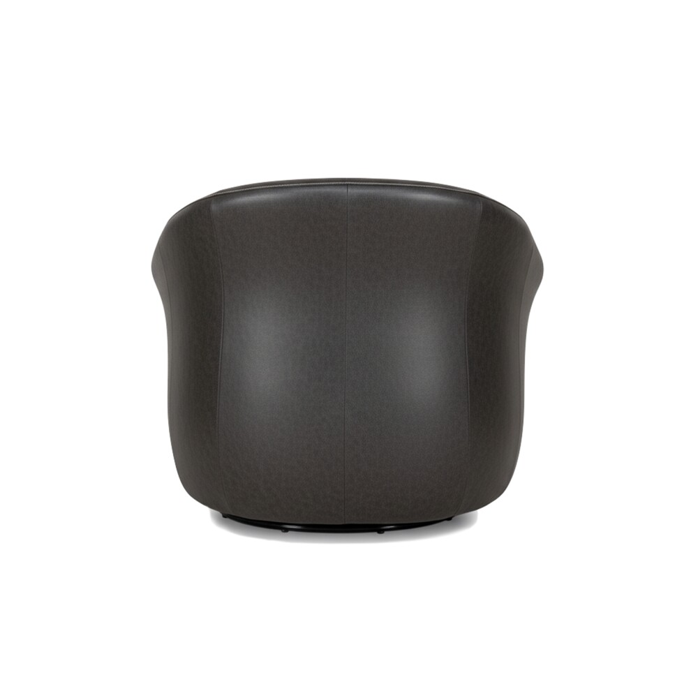 Butaca Giratoria 1 Cuerpo Air Vintage - 100% Cuero Charcoal