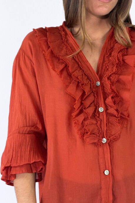 BLUSA MARINO Terracota