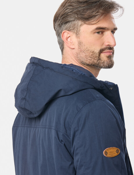 CAMPERA REVERSIBLE CAPITONEADA Azul