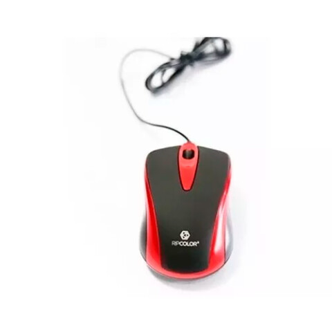 Mouse Optico USB Ripcolor B0601 Rojo Mouse Optico USB Ripcolor B0601 Rojo