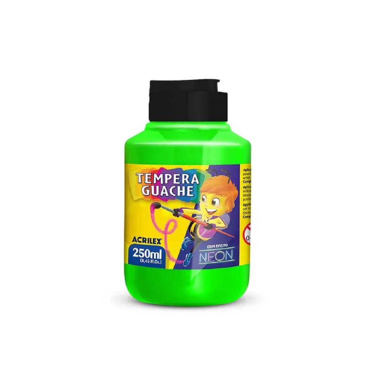 Tempera Acrilex Neon 250ml - Verde 