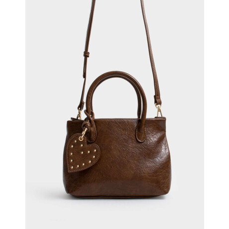 Cartera City Patchwork Marron Medio