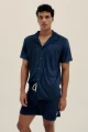 TOWEL CAMP-COLLAR SHIRT Navy