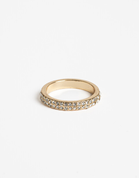 Sets Anillos Special Price Anillo Metal Strass - Dorado
