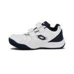 Lotto champion niño/a tennis cuero c/velcro blanco/marino Blanco-Marino