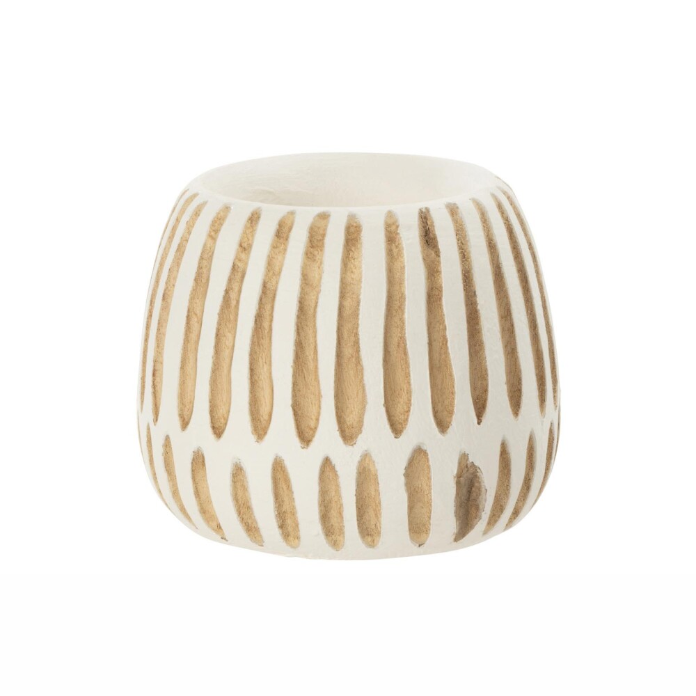 MACETA SMALL MADERA BLANCO PAULONIA