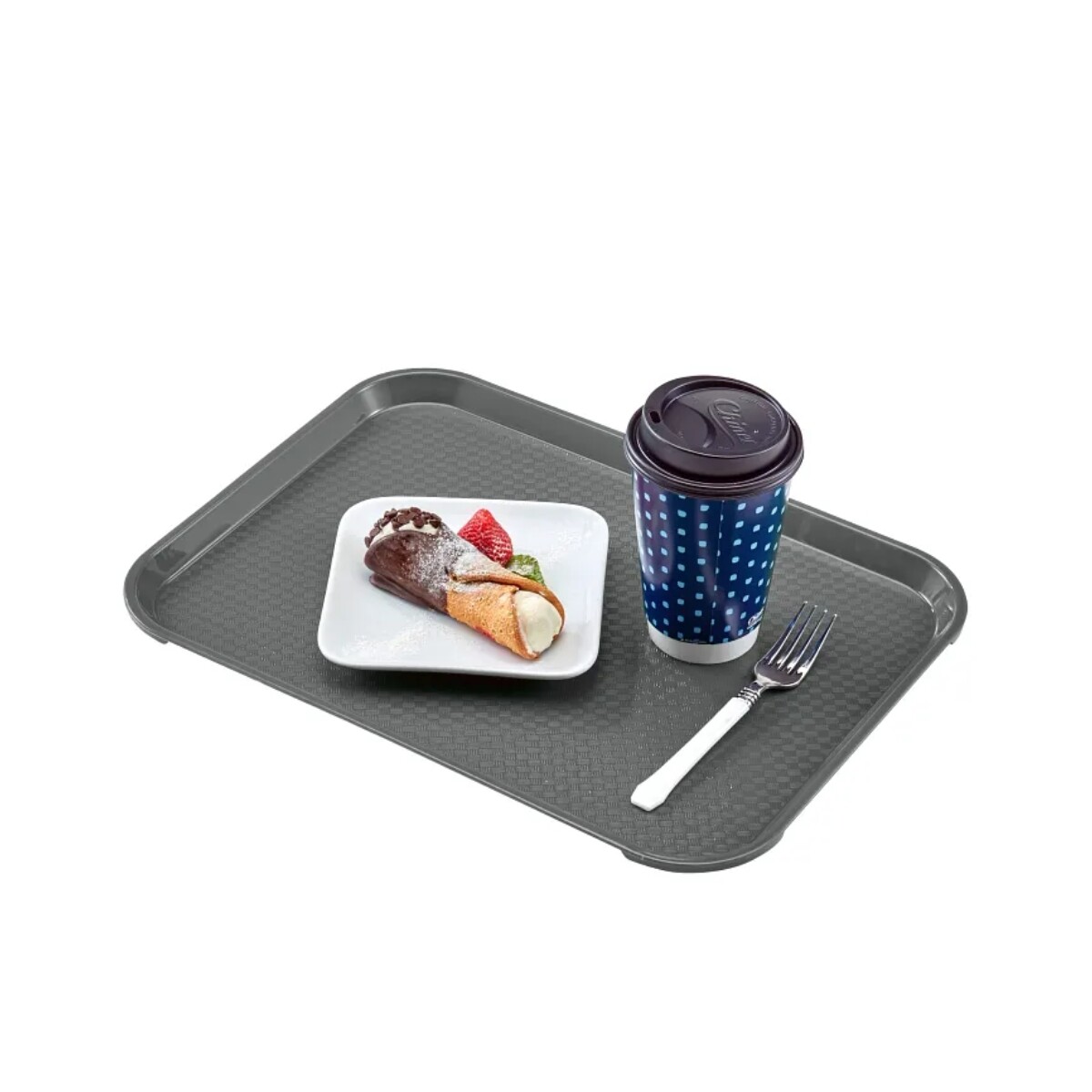 Bandeja de Autoservicio de Plastico Gris 30 x 41 cm 