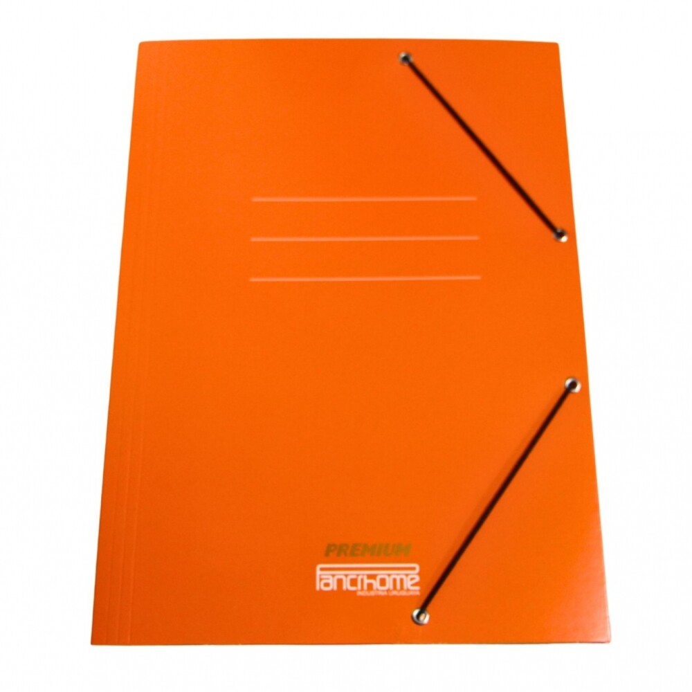 CARPETA CON ELASTICO PREMIUM 309 COLOR NARANJA CARPETA CON ELASTICO PREMIUM 309 COLOR NARANJA