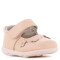 Zapatos de Niña MINI Miss Carol NEBULA con velcro y flores Rosado