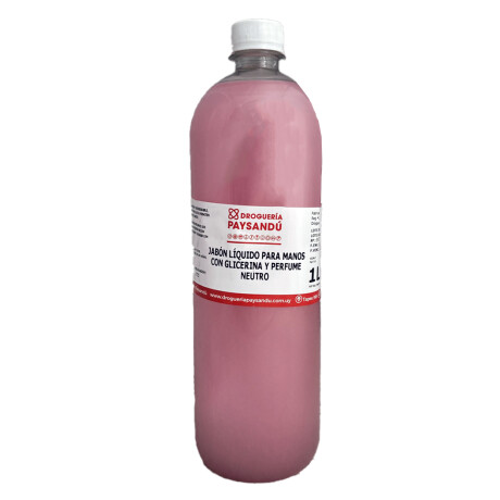 Jabón para Manos con Glicerina y Perfume Neutro 1 L