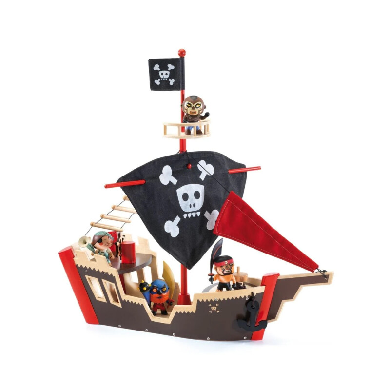 Barco Pirata de madera Djeco Barco Pirata de madera Djeco
