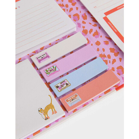 Set De Notas Adhesivas Con Lapicera Combinacion Multicolor