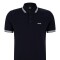 HUGO BOSS Polo de Algodón Piqué con Logo Contrastante 0