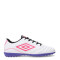 Championes de Niños Umbro Fútbol 5 Classico II TF Blanco - Rosado
