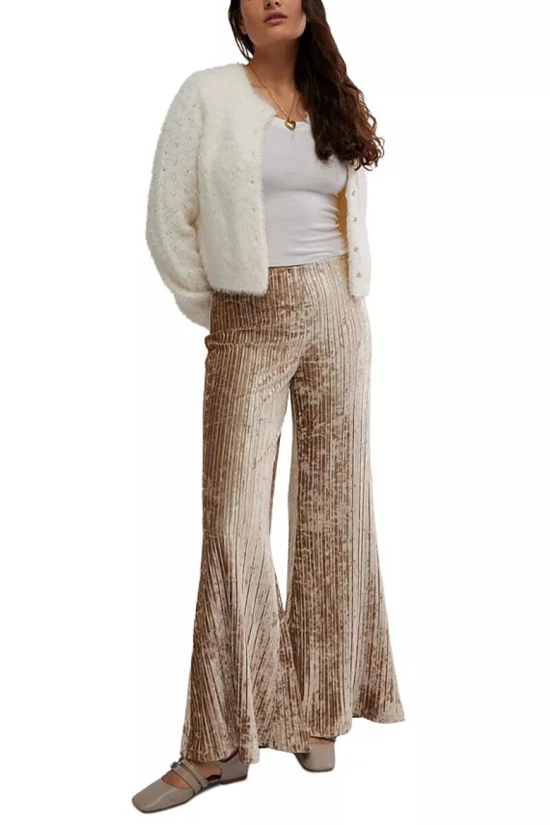PANTALÓN VELVET STAR SIGN Beige